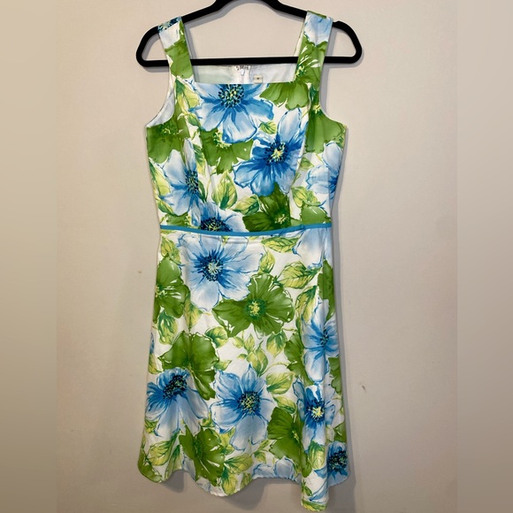 Vintage Dresses & Skirts - Vintage Foral A-Line Tea Dress